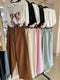 Summer Solid Colour Pant With Belt
